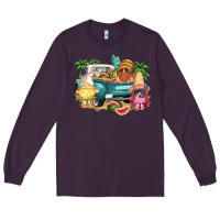 Plum summer gnomies truck Long Sleeve Tee - NancyCooperArtShop