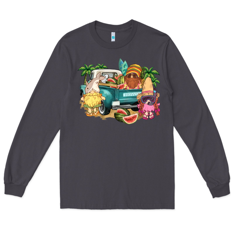 Summer Gnomies Truck Long Sleeve Tee by NancyCooperArtShop | Teevron