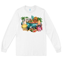 White summer gnomies truck Long Sleeve Tee - NancyCooperArtShop