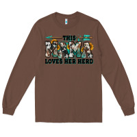 Chestnut this mama loves her herd goats Long Sleeve Tee - Jasminsmagicworld