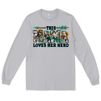 Moon Dust this mama loves her herd goats Long Sleeve Tee - Jasminsmagicworld