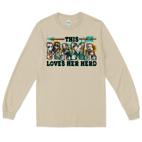 Mushroom this mama loves her herd goats Long Sleeve Tee - Jasminsmagicworld