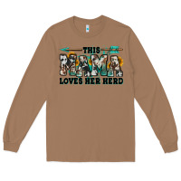 Toasted Coconut this mama loves her herd goats Long Sleeve Tee - Jasminsmagicworld