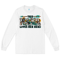 White this mama loves her herd goats Long Sleeve Tee - Jasminsmagicworld