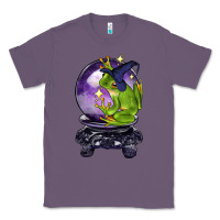 Lavender Halloween Frog With Crystal Ball Classic Tee - LillyAllenDesigns