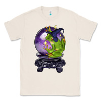 Natural Halloween Frog With Crystal Ball Classic Tee - LillyAllenDesigns