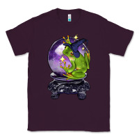 Plum Halloween Frog With Crystal Ball Classic Tee - LillyAllenDesigns