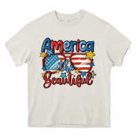 Cream america the beautiful Heavy Core Tee - MaliasSmallBusiness