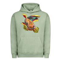 Pigment Oil Green Killifish Urban Hoodie - LillyAllenDesigns