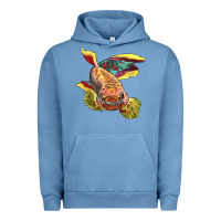 Pigment Pebble Blue Killifish Urban Hoodie - LillyAllenDesigns