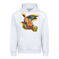 White Killifish Urban Hoodie - LillyAllenDesigns