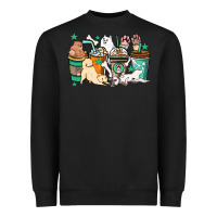 Dog Coffee Cups Heavyweight Sweatshirt | Teevron