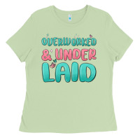 Matcha overworked underlaid Ladies Tee - MaliasSmallBusiness