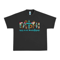 Pigment Black faith can move mountains Urban Heavy Tee - JahusDesignShop