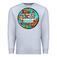 Heather Grey teacher mode earrings Premium Sweatshirt - BundleAndBundleShop