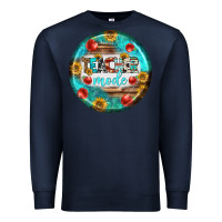 Navy teacher mode earrings Premium Sweatshirt - BundleAndBundleShop