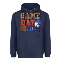 Navy game day vibes Heavyweight Hoodie - BundleAndBundleShop