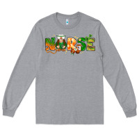 Heather Grey st patricks day nurse with gnome Long Sleeve Tee - NancyCooperArtShop