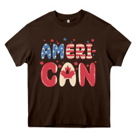 Chocolate Brown American Heavy Core Tee - MaliasSmallBusiness