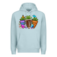 Blue Mist Football Easter sports carrots Premium Hoodie - OliviaCreatesArt