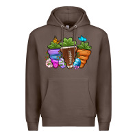 Coffee Football Easter sports carrots Premium Hoodie - OliviaCreatesArt