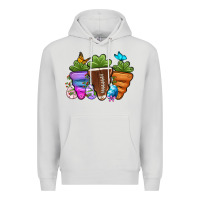 Dove Grey Football Easter sports carrots Premium Hoodie - OliviaCreatesArt