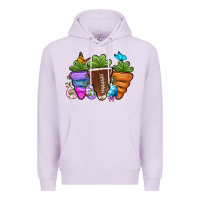 Lilac Football Easter sports carrots Premium Hoodie - OliviaCreatesArt