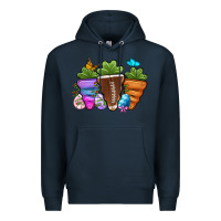 Navy Football Easter sports carrots Premium Hoodie - OliviaCreatesArt