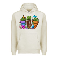 Oatmeal Heather Football Easter sports carrots Premium Hoodie - OliviaCreatesArt