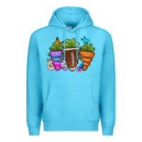 Ocean Blue Football Easter sports carrots Premium Hoodie - OliviaCreatesArt