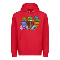 Red Football Easter sports carrots Premium Hoodie - OliviaCreatesArt