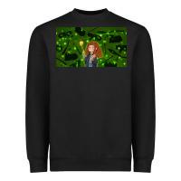 Black wizard girl and cat Heavyweight Sweatshirt - TumblerDesignByShophia