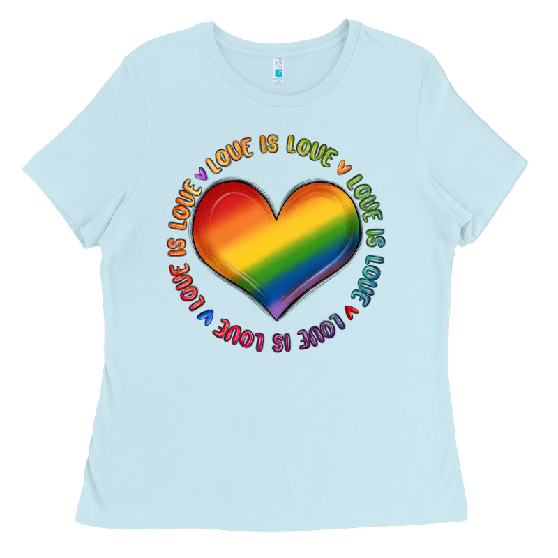 Love Is Love Ladies Tee by MaliasSmallBusiness | Teevron