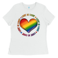 White love is love Ladies Tee - MaliasSmallBusiness