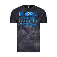 Cloud Black in april we wear blue for autism awareness Vintage Tee - Artiststas