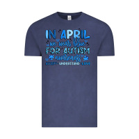 Vintage Denim in april we wear blue for autism awareness Vintage Tee - Artiststas