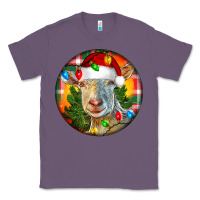 Lavender Saanen Goat Christmas Classic Tee - LillyAllenDesigns
