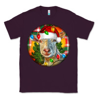 Plum Saanen Goat Christmas Classic Tee - LillyAllenDesigns