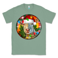 Sage Saanen Goat Christmas Classic Tee - LillyAllenDesigns