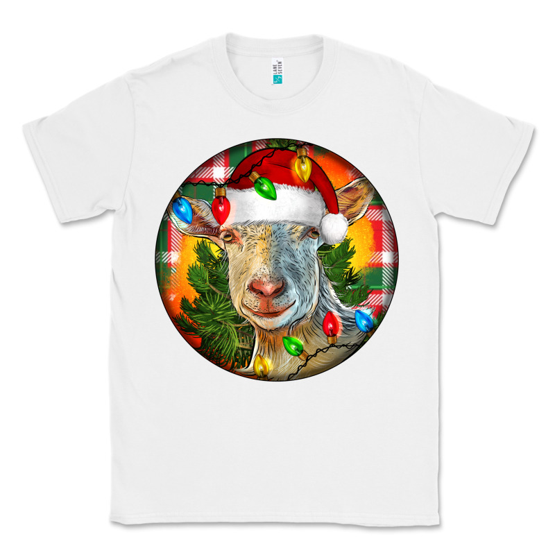 Saanen Goat Christmas Classic Tee by LillyAllenDesigns | Teevron