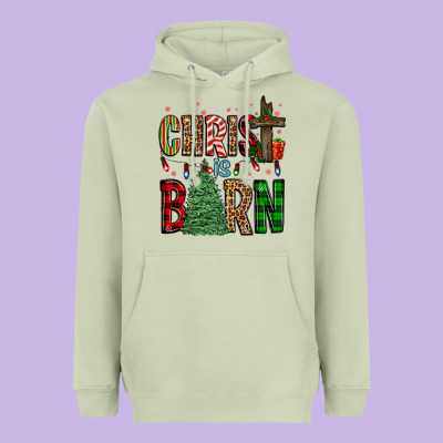 Christ Is Born Heavyweight Hoodie Designed By Fadigitalartstudio