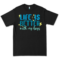 Black life is better with my boys Premium Tee - MaliasSmallBusiness