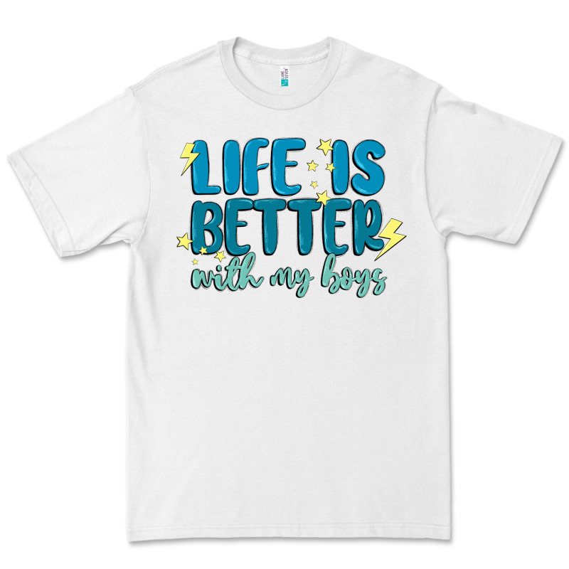 Life Is Better With My Boys Premium Tee by MaliasSmallBusiness | Teevron