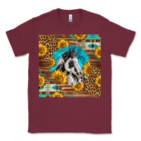 Burgundy western paint horse Classic Tee - LillyAllenDesigns