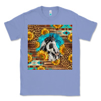 Colony Blue western paint horse Classic Tee - LillyAllenDesigns
