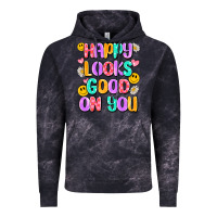 Cloud Black happy looks good on you Vintage Hoodie - Artiststas