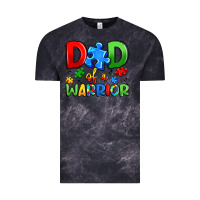 Cloud Black dad of a warrior Vintage Tee - Artiststas