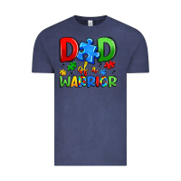 Vintage Denim dad of a warrior Vintage Tee - Artiststas