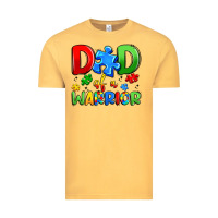 Vintage Mustard dad of a warrior Vintage Tee - Artiststas
