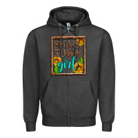 Charcoal Heather small town girl olivia Zipper Hoodie - OliviaCreatesArt